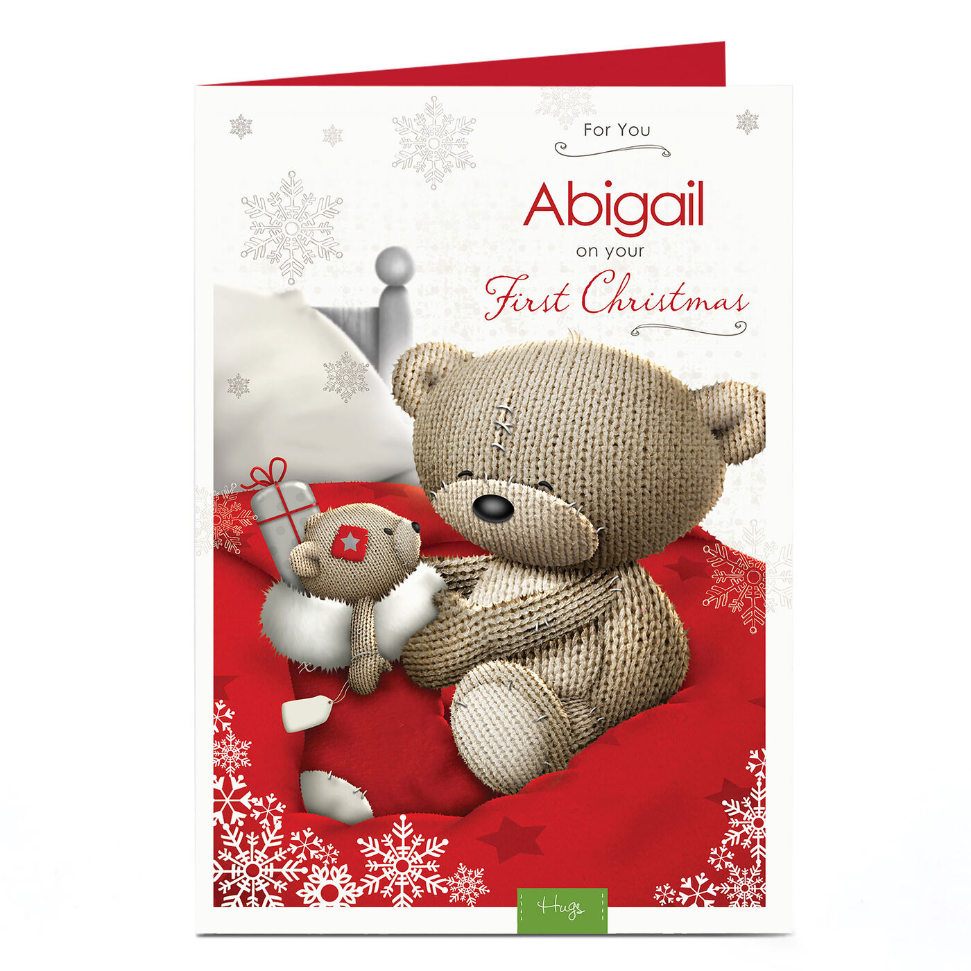 Buy Hugs Personalised Christmas Card - 1st Christmas for GBP 2.99 ...