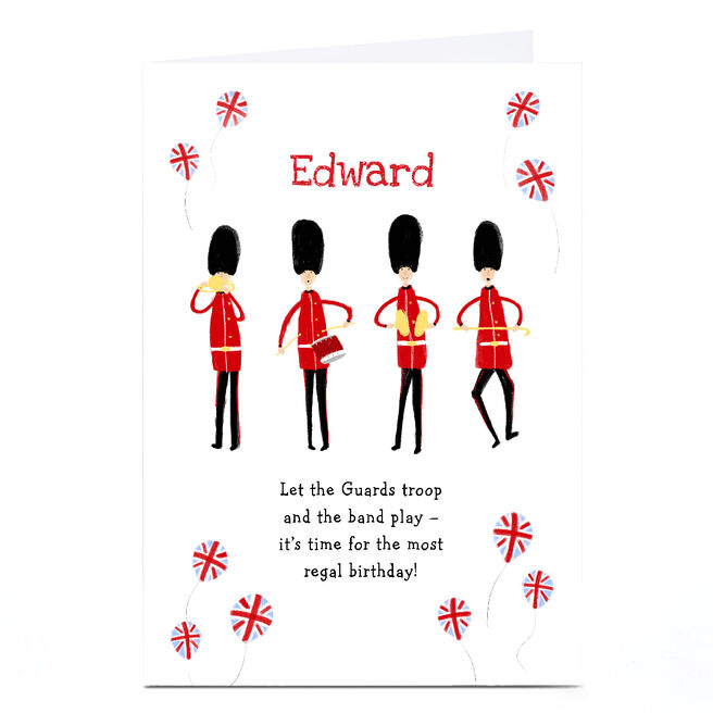 Personalised Birthday Card - Guards Troop