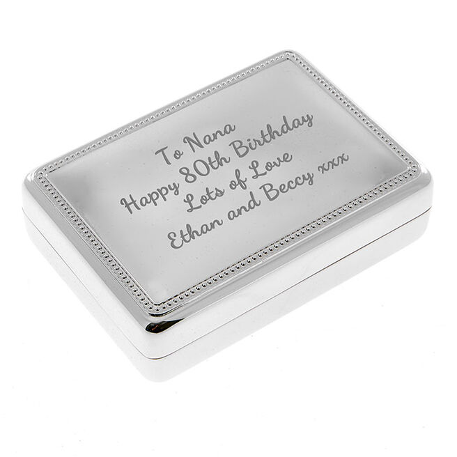 Personalised Engraved Jewellery Box