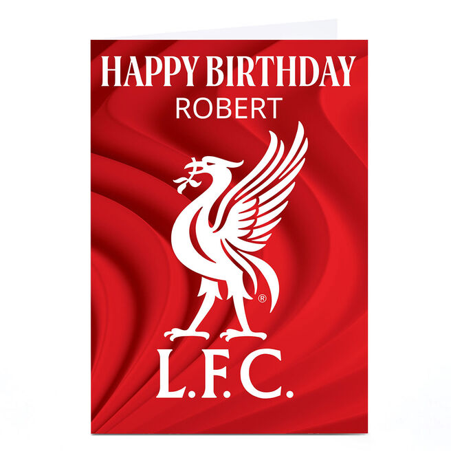 Personalised Football Birthday Card - L.F.C