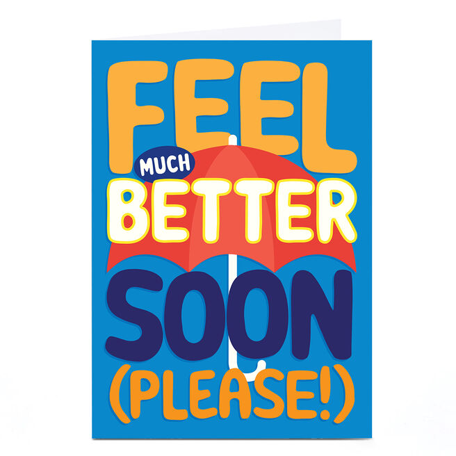Pigment Get Well Soon Card - Feel Much Better Soon