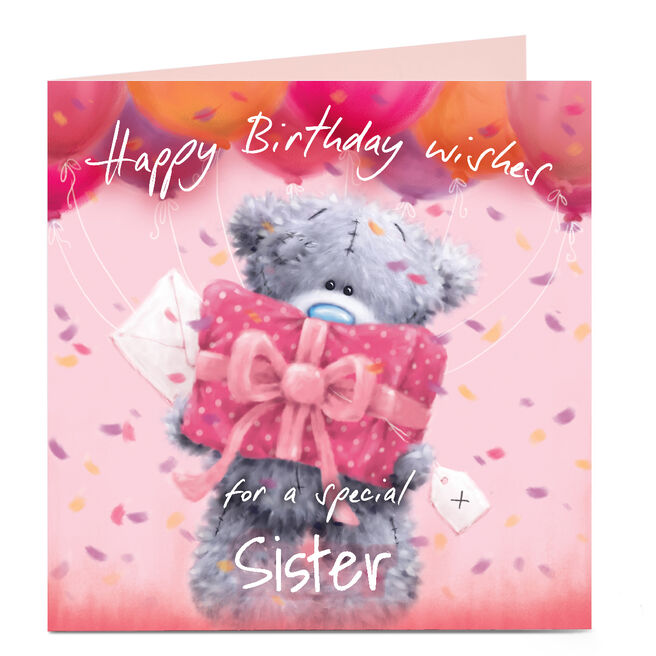 Personalised Tatty Teddy Birthday Card - Special Sister