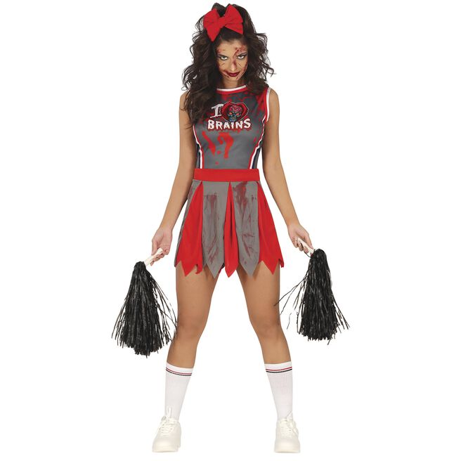 Zombie Cheerleader Adult Fancy Dress Costume