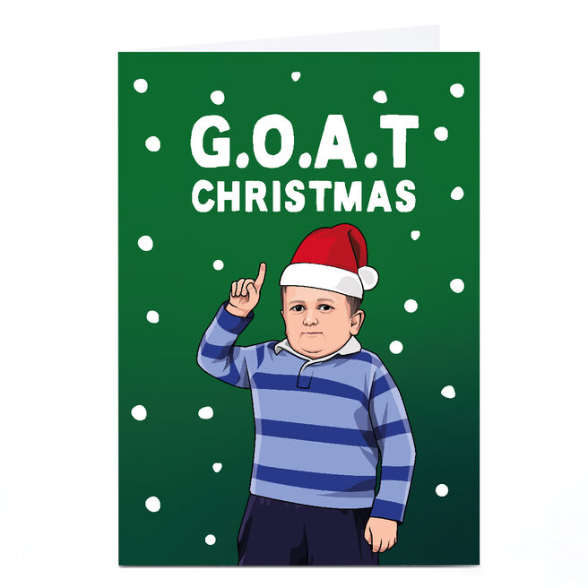 Personalised All Things Banter Christmas Card - G.O.A.T