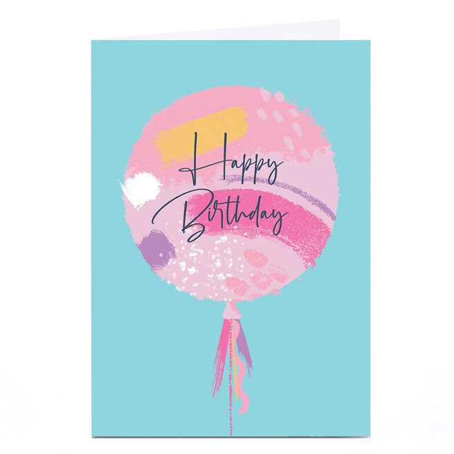 Personalised Birthday Card - Happy Birthday Balloon