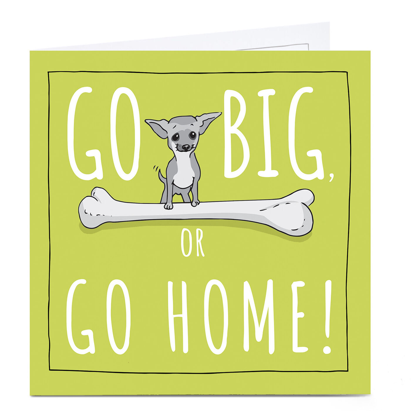 Buy Personalised Totally Pawsome Card - Go Big Or Go Home for GBP 3.29 