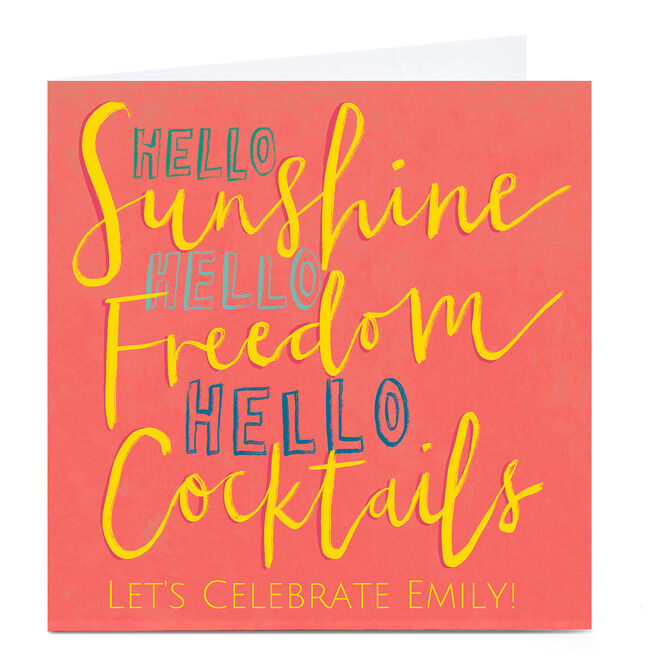 Personalised Emma Valenghi Card - Hello Sunshine 