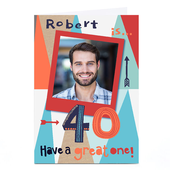Bev Hopwood 40th Birthday Photo Card - Have a great one!