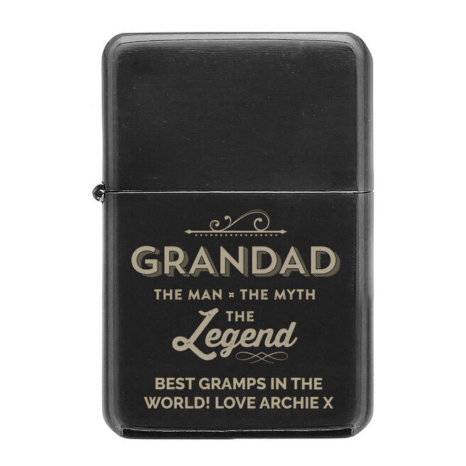 Personalised Lighter - Grandad The Legend