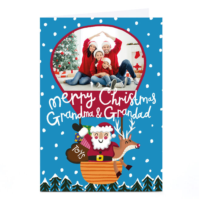 Personalised Stevie Studio Christmas Card - Merry Christmas Grandma & Grandad