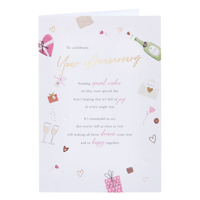 Special Wishes on your Special Day Wedding Anniversary Card