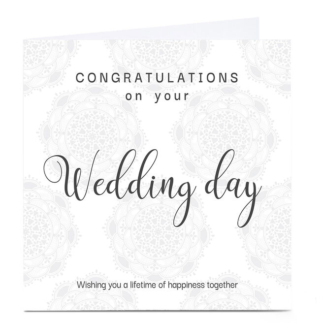 Personalised Roshah Designs Wedding Card - Lifetime of Happiness