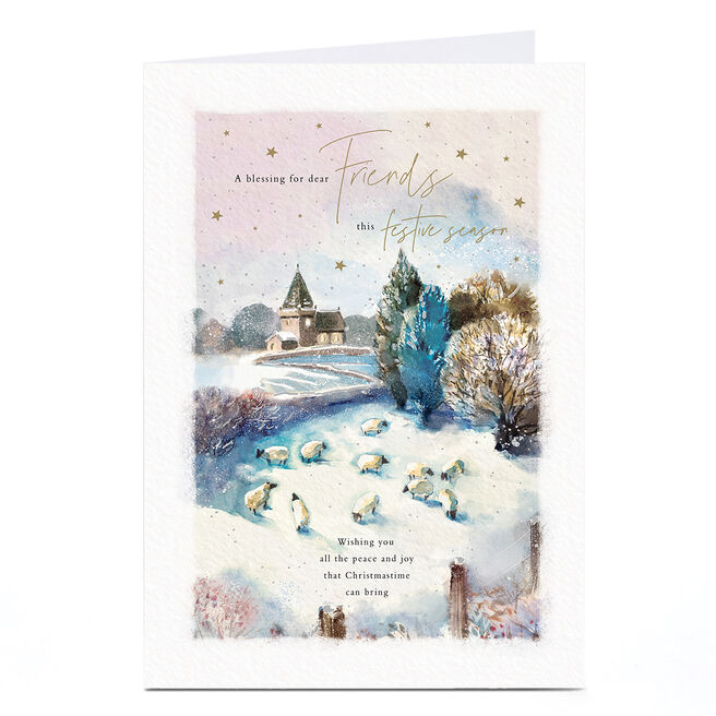 Christmas Card - A Blessing For Dear friends