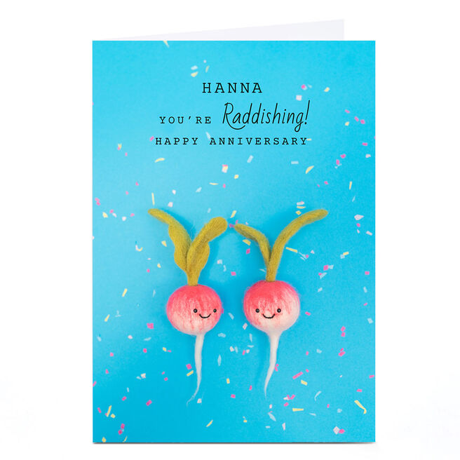 Personalised Lemon and Sugar Anniversary Card - Raddishing