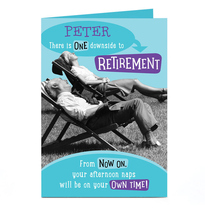 Personalised Retirement Card - Afternoon Naps