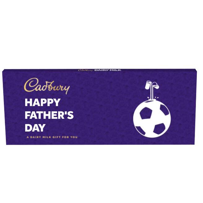 Personalised Cadbury Dairy Milk Chocolate Bar 850g - Football Emoji