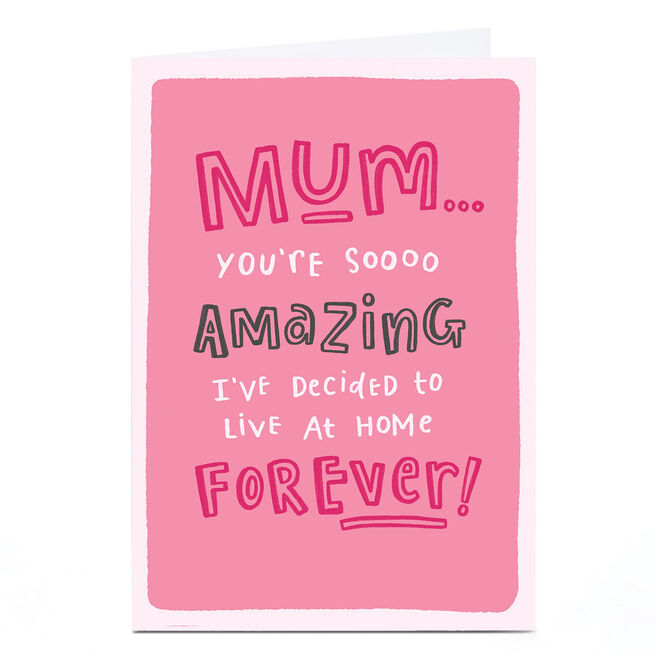 Personalised Blue Kiwi Card - Live At Home Forever