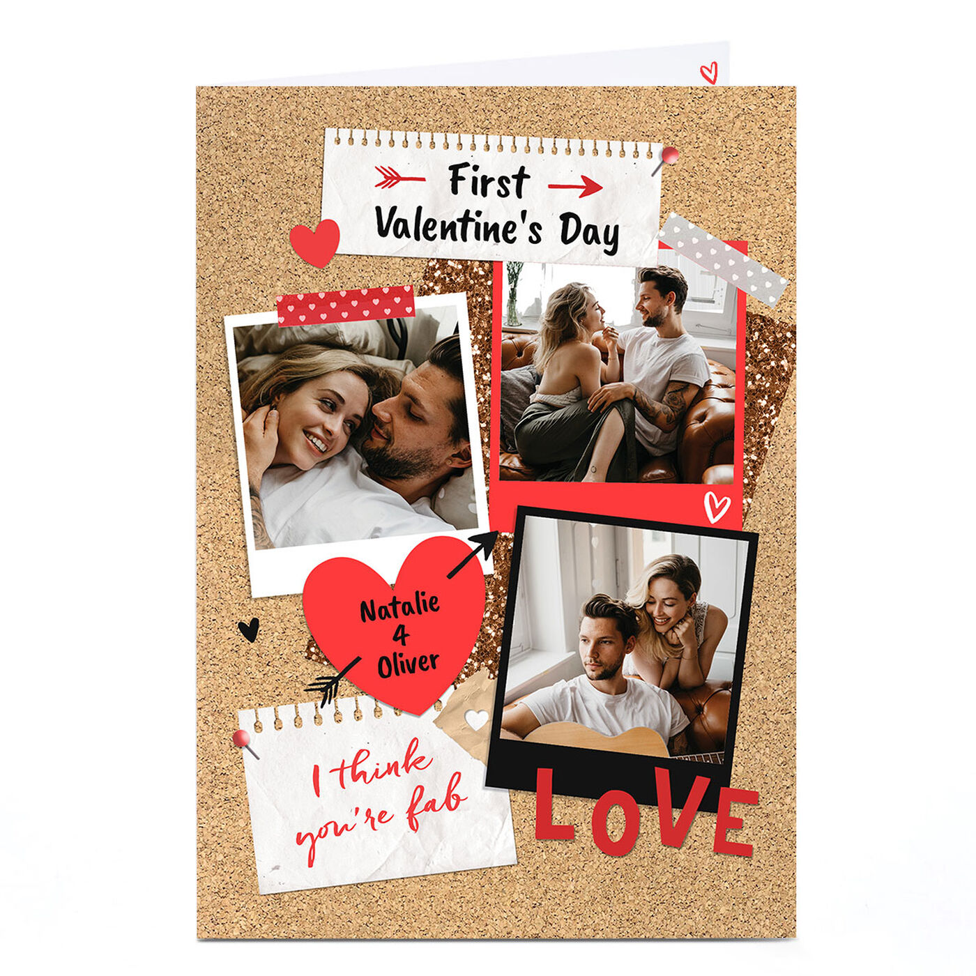 Buy A4 Photo First Valentine's Day Card - I Think You're Fab for GBP 2. ...
