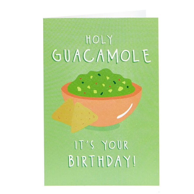 LouiseDoesGraphics Birthday Card - Holy Guacamole