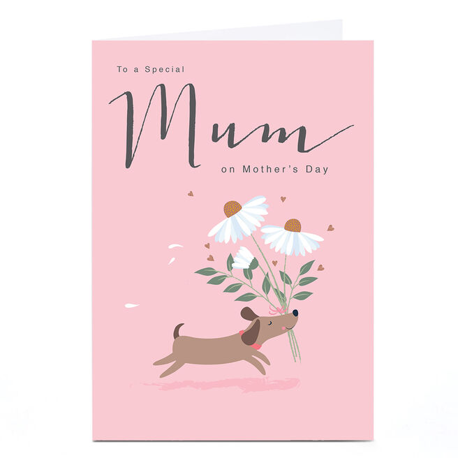 Personalised Klara Hawkins Mother's Day Card - Special Mum, Dog