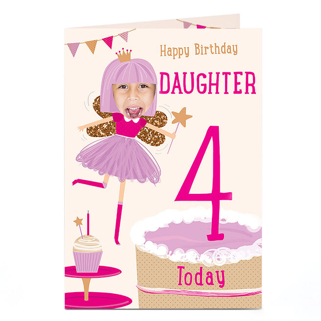 Photo Birthday Card - Birthday Fairy [Editable Age/recipient]