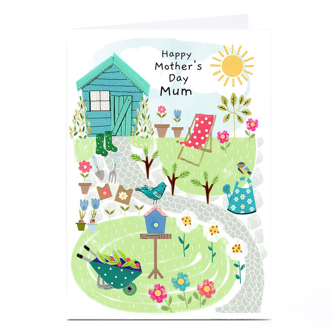 Personalised Lindsay Kirby Mother's Day Card - Gardening 