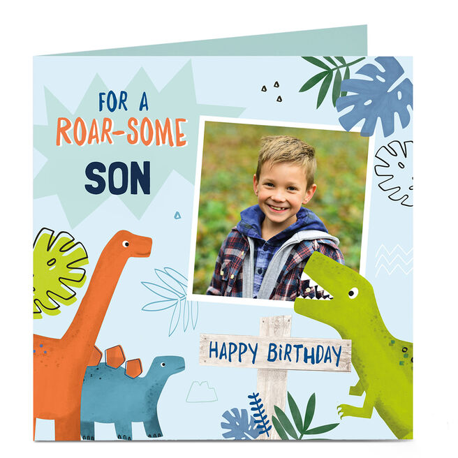 Photo Birthday Card - Son Roar-some, Any Relation
