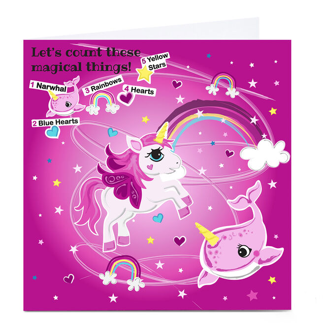 Personalised Rachel Griffin Birthday Card - Can You Count, Magical Things?