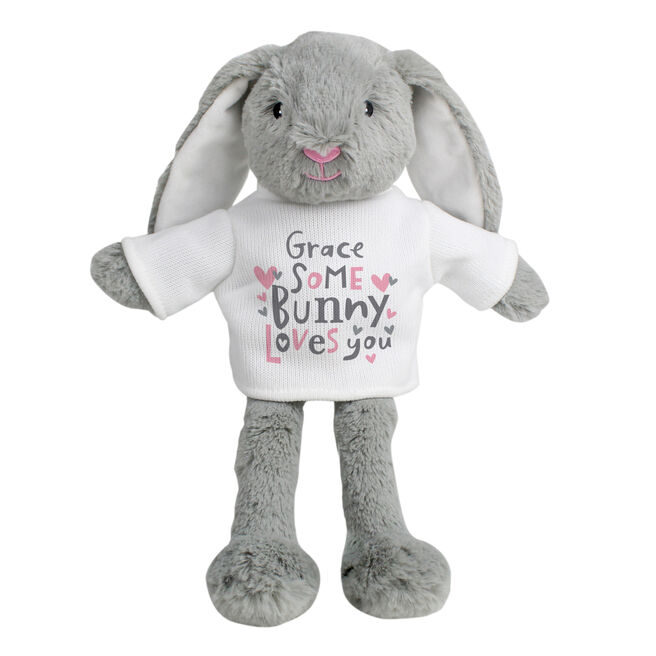 Personalised Some Bunny Loves You Rabbit Soft Toy