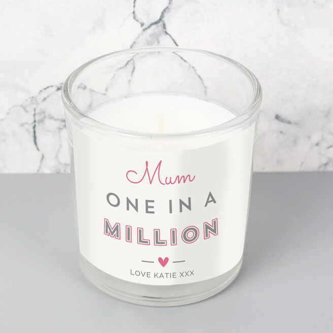Personalised One in a Million Candle in a Jar