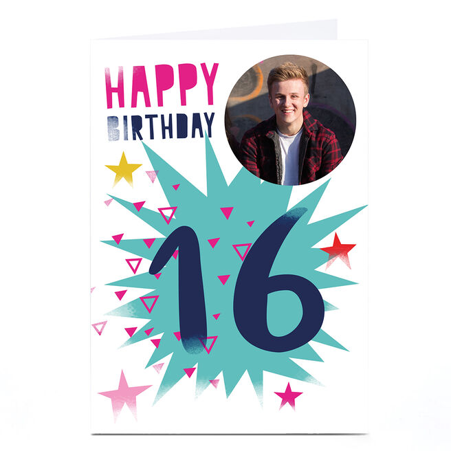 Photo Hello Munki Birthday Card - Age 16