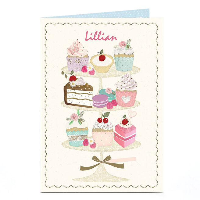 Personalised Card - Cake Stand