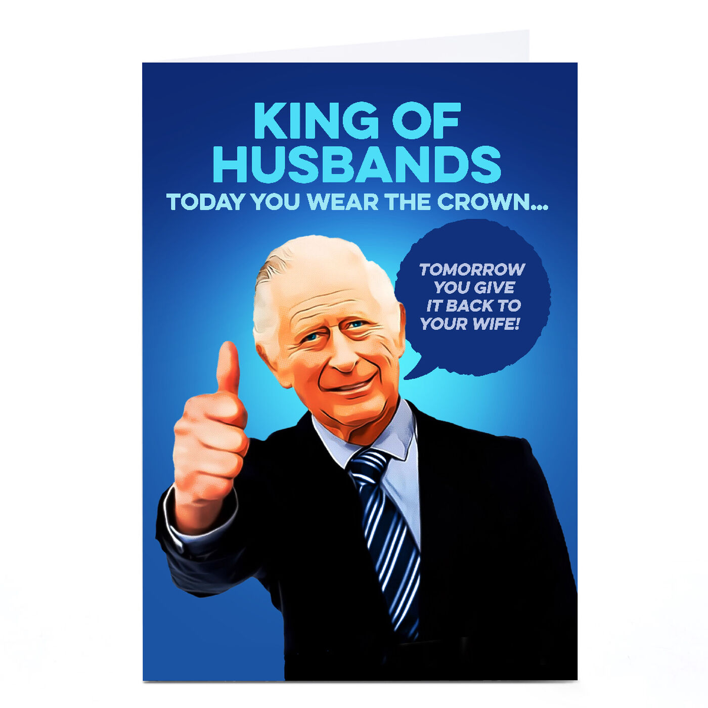 Buy Personalised PG Quips Birthday Card King of Husbands for GBP 2.29