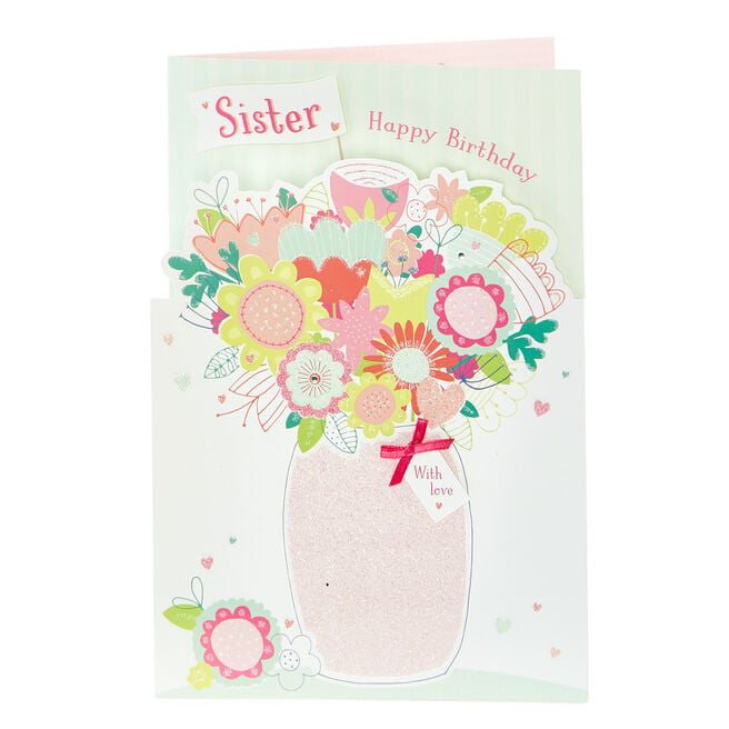 Birthday Card - Sister With Love