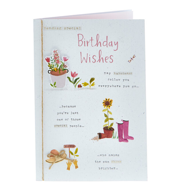 Birthday Card - May Happiness Follow You Everywhere 