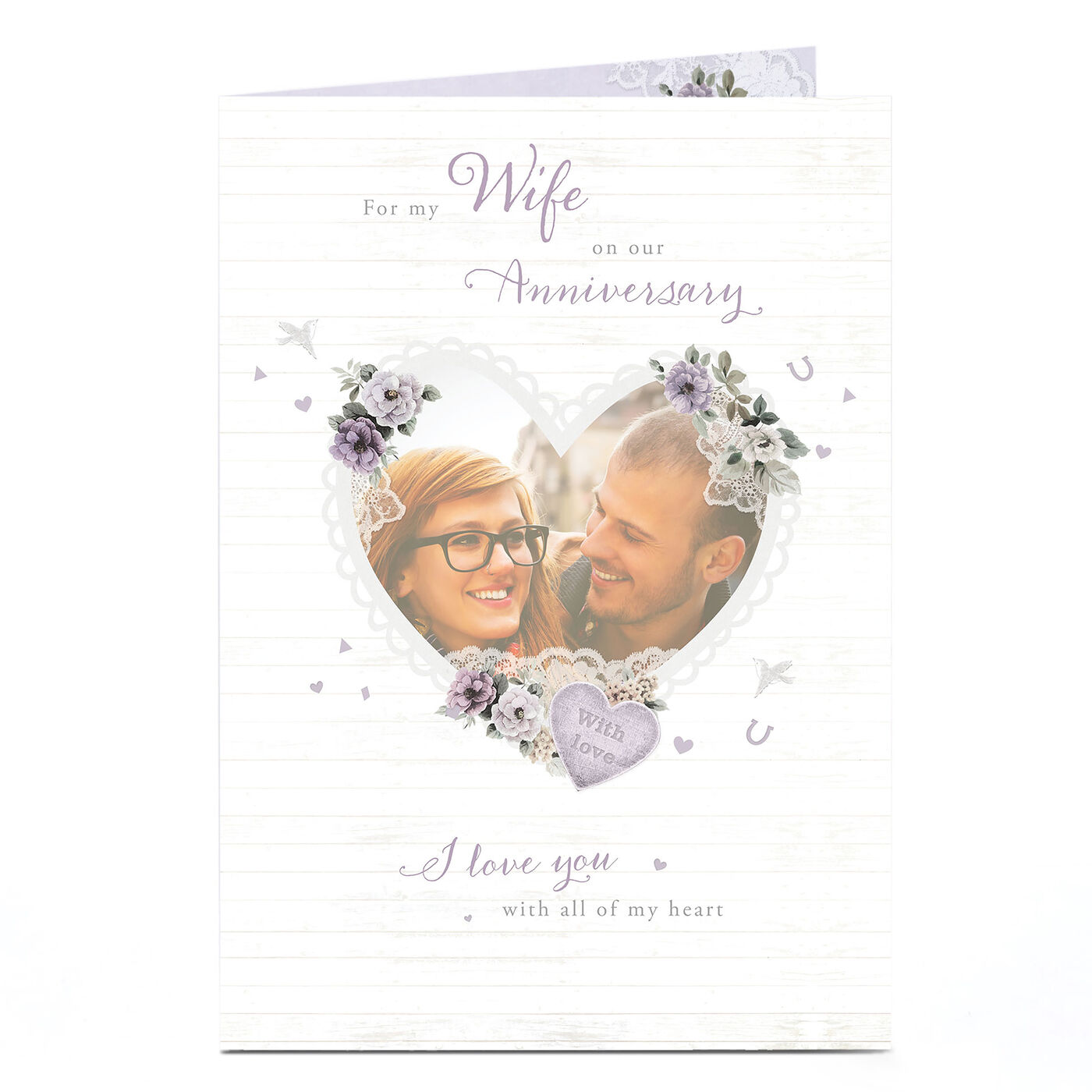 Buy Photo Anniversary Card - Love You With All Of My Heart for GBP 2.99 ...