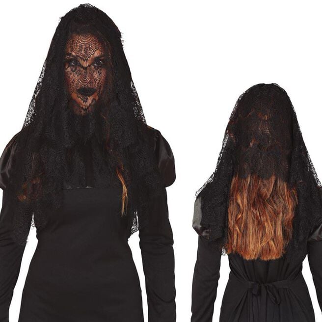 Fancy Dress Black Veil