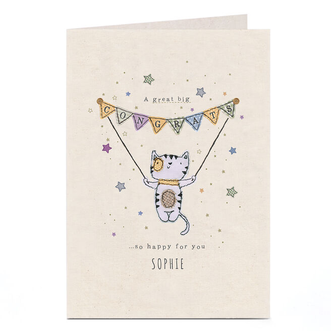 Personalised Congratulations Card - So Happy For You