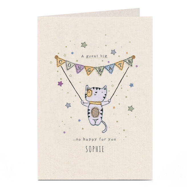 Personalised Congratulations Card - So Happy For You