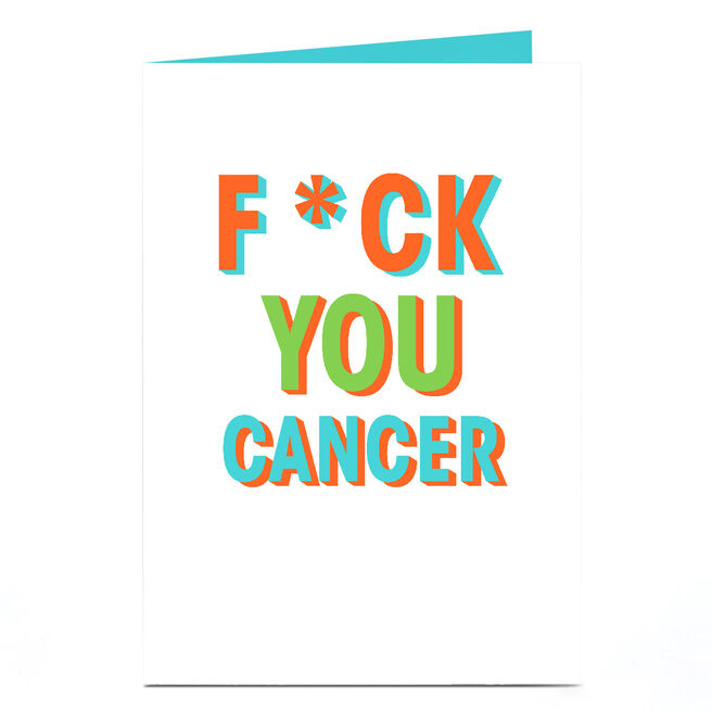 Personalised Card - F You Cancer