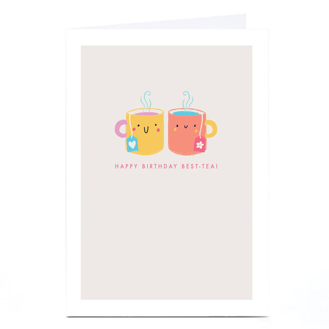Personalised Birthday Card - Best Tea Mugs