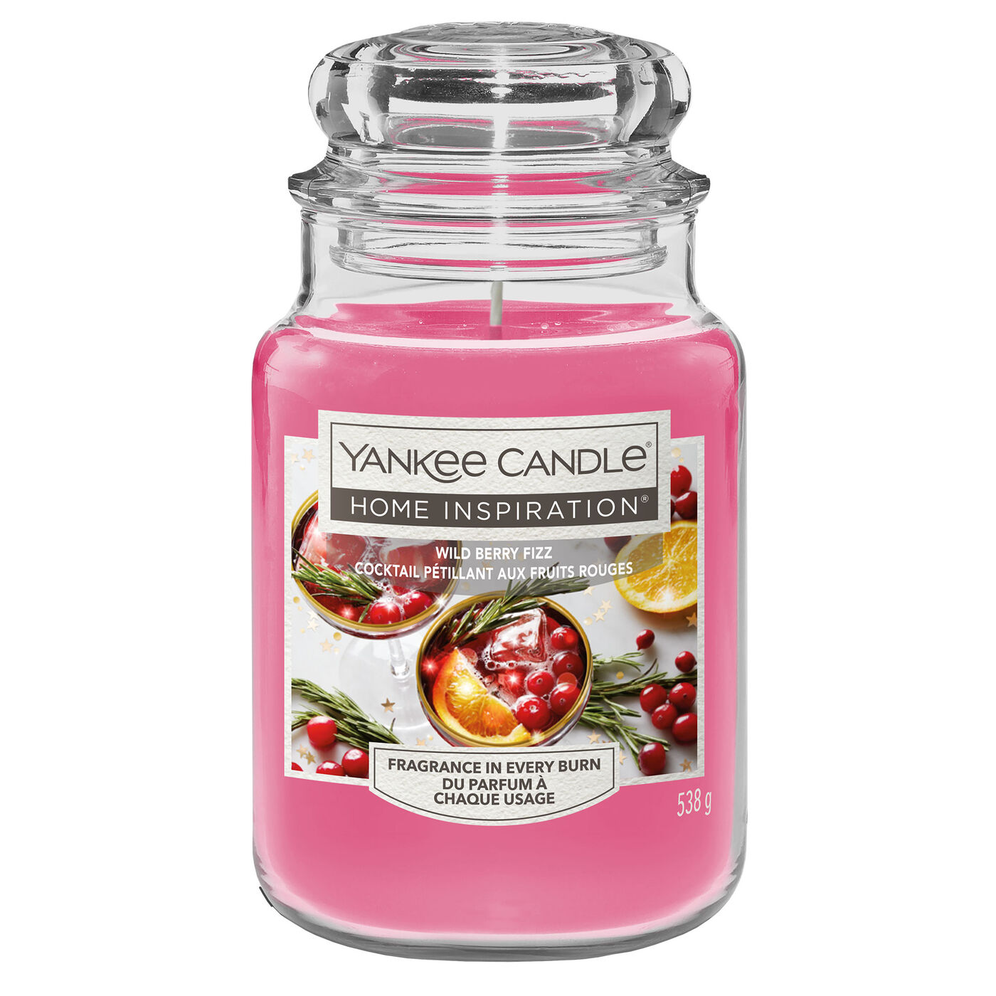 Buy Yankee Candle Home Inspiration Wild Berry Fizz Large Candle for GBP