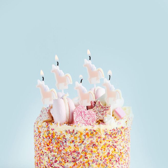 Enchanted Unicorn Candles - Pack of 5