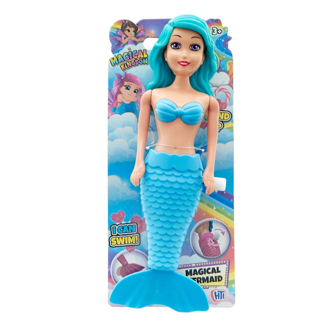 Magical Mermaid Wind Up Toy - Blue Tail & Green Hair