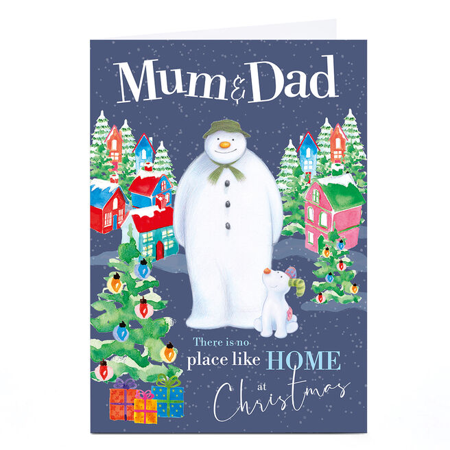 The Snowman Christmas Card - Mum & Dad