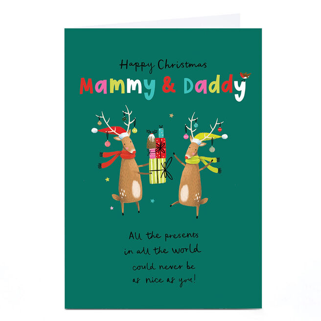 Christmas Card - Happy Christmas Mammy & Daddy