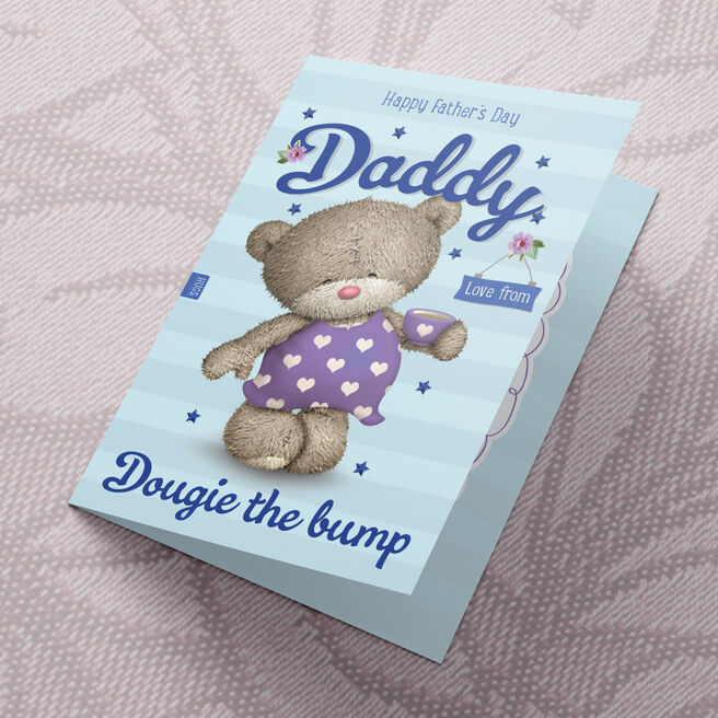 Personalised Hugs Father's Day Card - The Bump