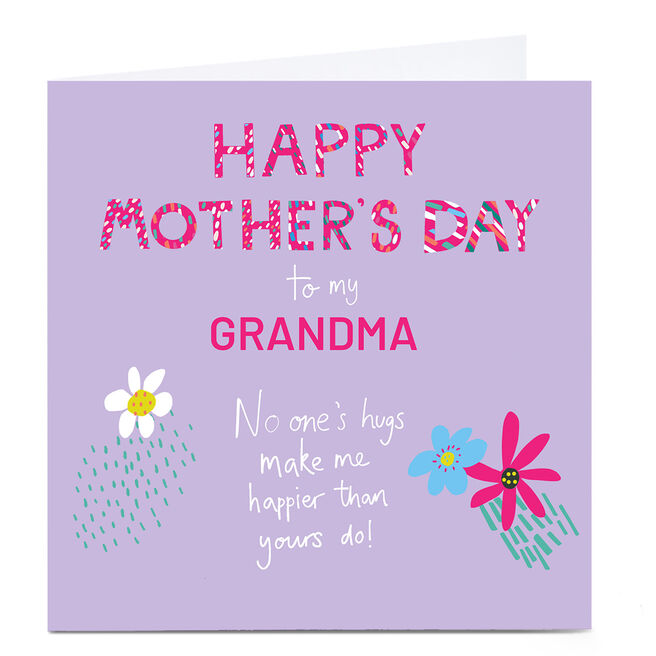 Personalised Mother's Day Card - No One's Hugs...