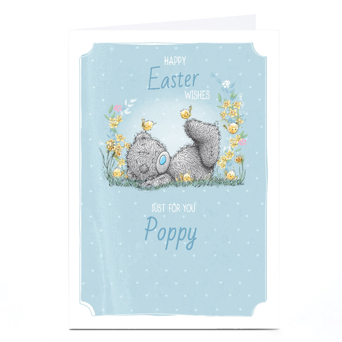 Buy Personalised Tatty Teddy Easter Card Just for You Bear for GBP 2.