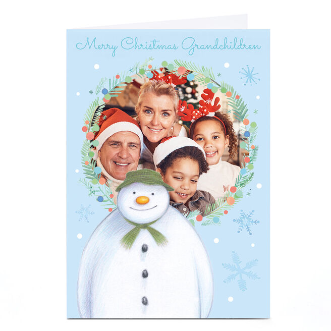 Photo Christmas Card - The Snowman, Grandchildren